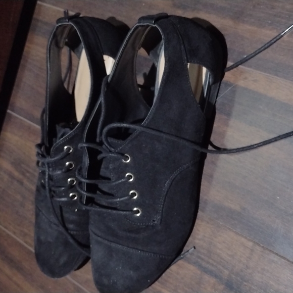 Call it Spring Black Suede Flats - Picture 3 of 4